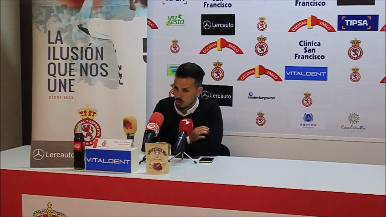 Rueda de prensa de Rubén de la Barrera, post Burgos
