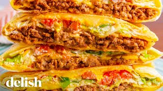 How To Make The Perfect Taco Bell Copycat Crunchwrap Supreme | Delish