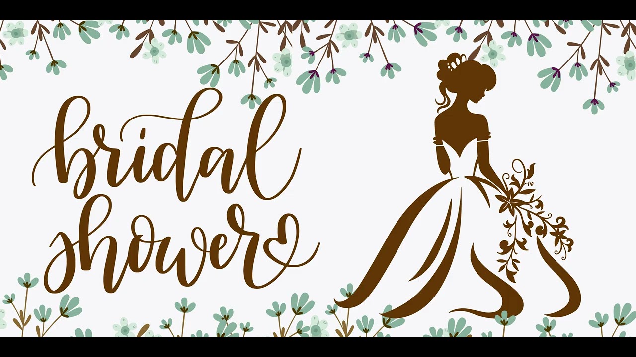 Bridal Shower Screensaver | Bridal Party Banner| Bachelorette Party Background 4K Brown Theme