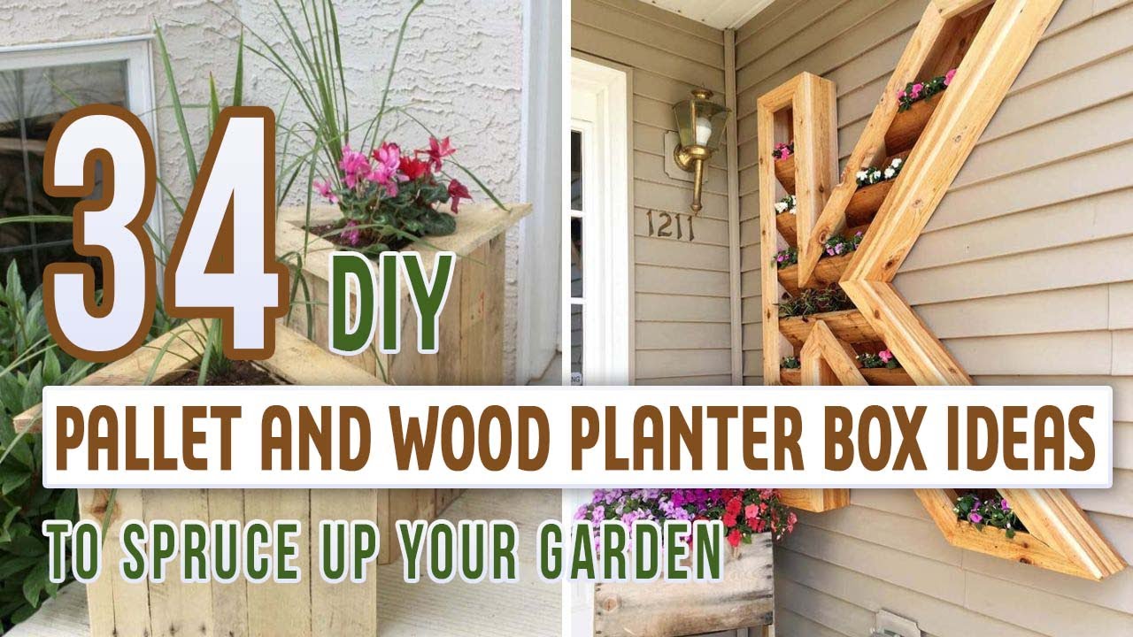 34 DIY Pallet and Wood Planter Box Ideas To Spruce Up Your Garden - YouTube