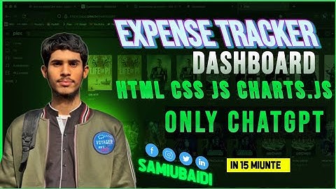 I Built an Expense Tracker (Web App) HTML CSS JS