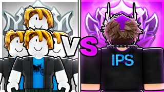 4 Silver VS 1 NIGHTMARE Players In Roblox Bedwars..