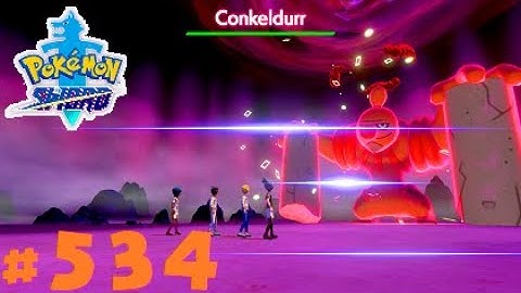 Pokemon Sword Shiny Dynamax Conkeldurr Raid & Catch