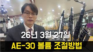 AE-30 볼륨 조절방법 26년 Ver. 볼륨노브 트렌스 포즈 기능으로 바꾸기