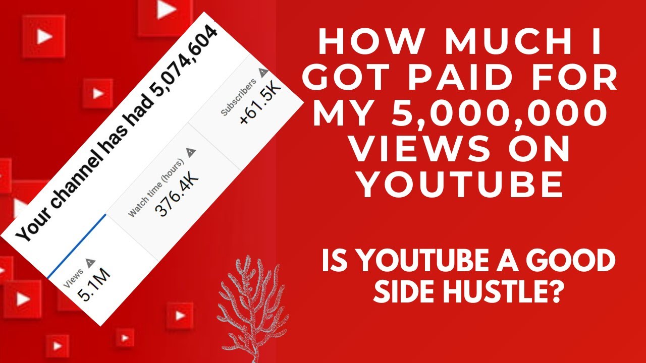 This Is How Much YouTube Paid Me For My 5,000,000 Views. Is YouTube a ...