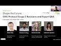 Webinar 1 Shape the Future: GHG Protocol Scope 2 Revisions and Expert Q&A