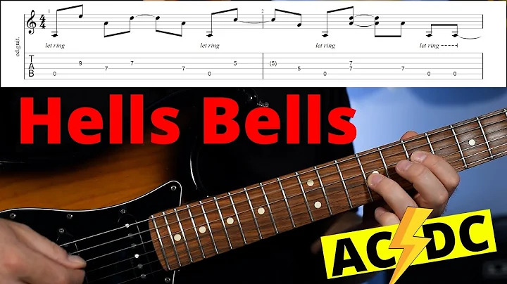 Научись играть рифф AC/DC в песне 'Hell's Bells'