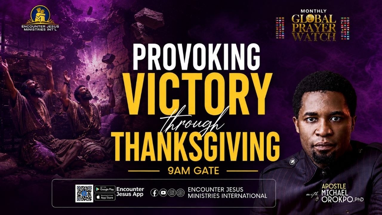 ⁣PROVOKING VICTORY THROUGH THANKSGIVING || FRIDAY 9AM GATE || 07.08.2026 || Apostle Michael Orokpo