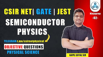 CSIR NET 2024 | Semiconductor physics | Electronics practice Questions | GATE | JEST 2025 Physics