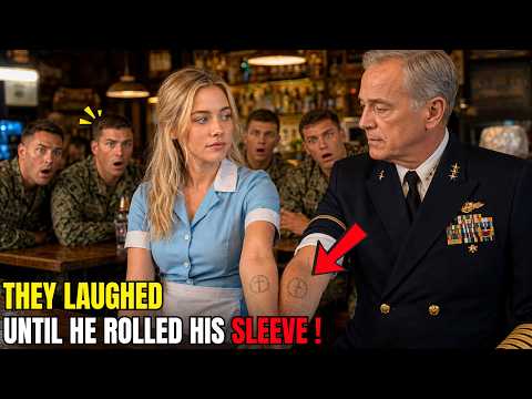 Navy SEALs Laughed at the Waitress's Tattoo — Until the Admiral Rolled Up His Sleeve