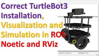 Correct Installation of TurtleBot3 Robot Model  in ROS + Visualization and Control in RViz