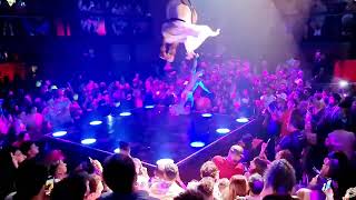 Aero acrobatic show at Coco Bongo, playa del Carmen