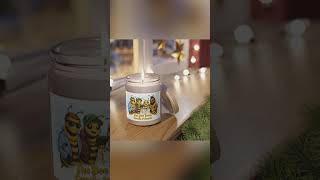Bee Team Scented Soy Candle — 9oz Jar (White Lid)