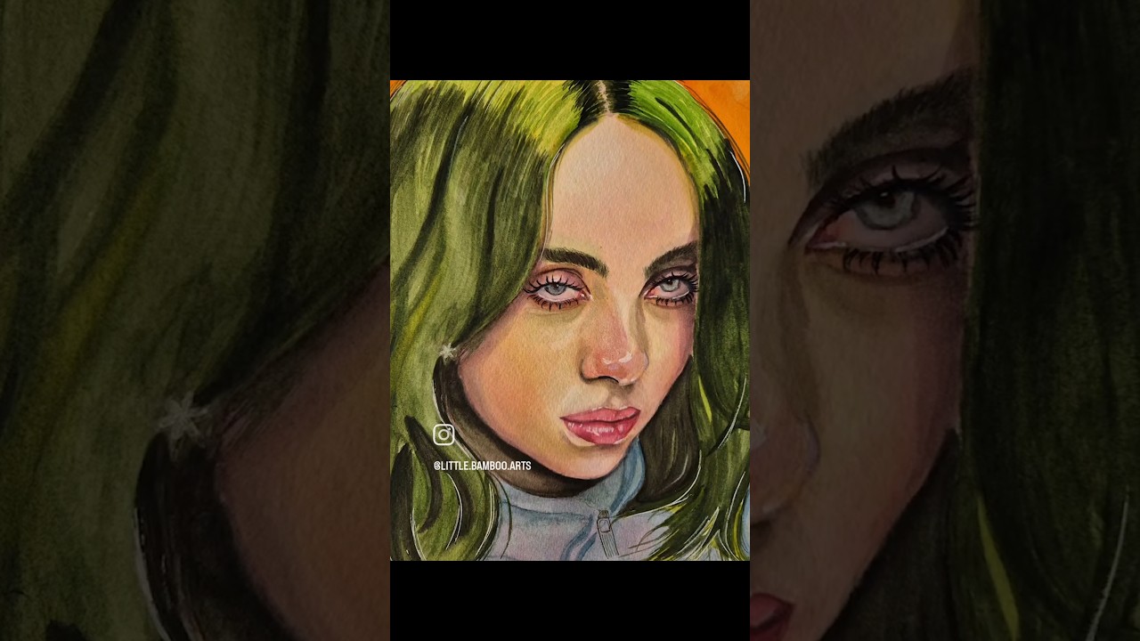 Rate that look TTP17 #ttp @BillieEilish #littlebambooarts #art #billieeilish #billie #billieilish