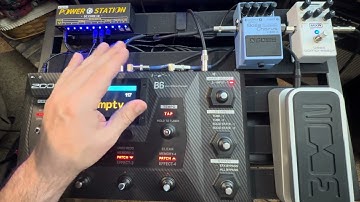 Zoom B6. Input switches and turning an effect on while making a patch.