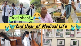 FIRST DAY IN MEDICAL COLLEGE 🦋Of 2nd Year MBBS, fun#neet #mbbscollege  #medico #mbbs #vlog #friends