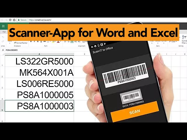 Barcode Scanner App for and iOS Scans into Word and - YouTube