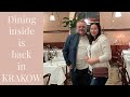 Great POLISH FOOD | Inside and outside dining is back in KRAKOW | SZARA restaurant in Market Square.
