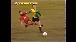 Brutal Tackles - Classic  Wimbledon vs United - Roy Keane, Vinnie Jones, Cantona