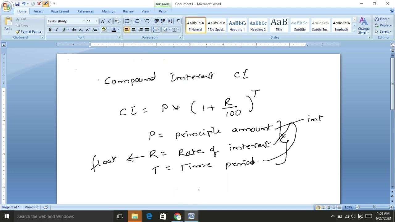 PYTHON PROGRAM TO CALCULATE COMPOUND INTEREST - YouTube image.