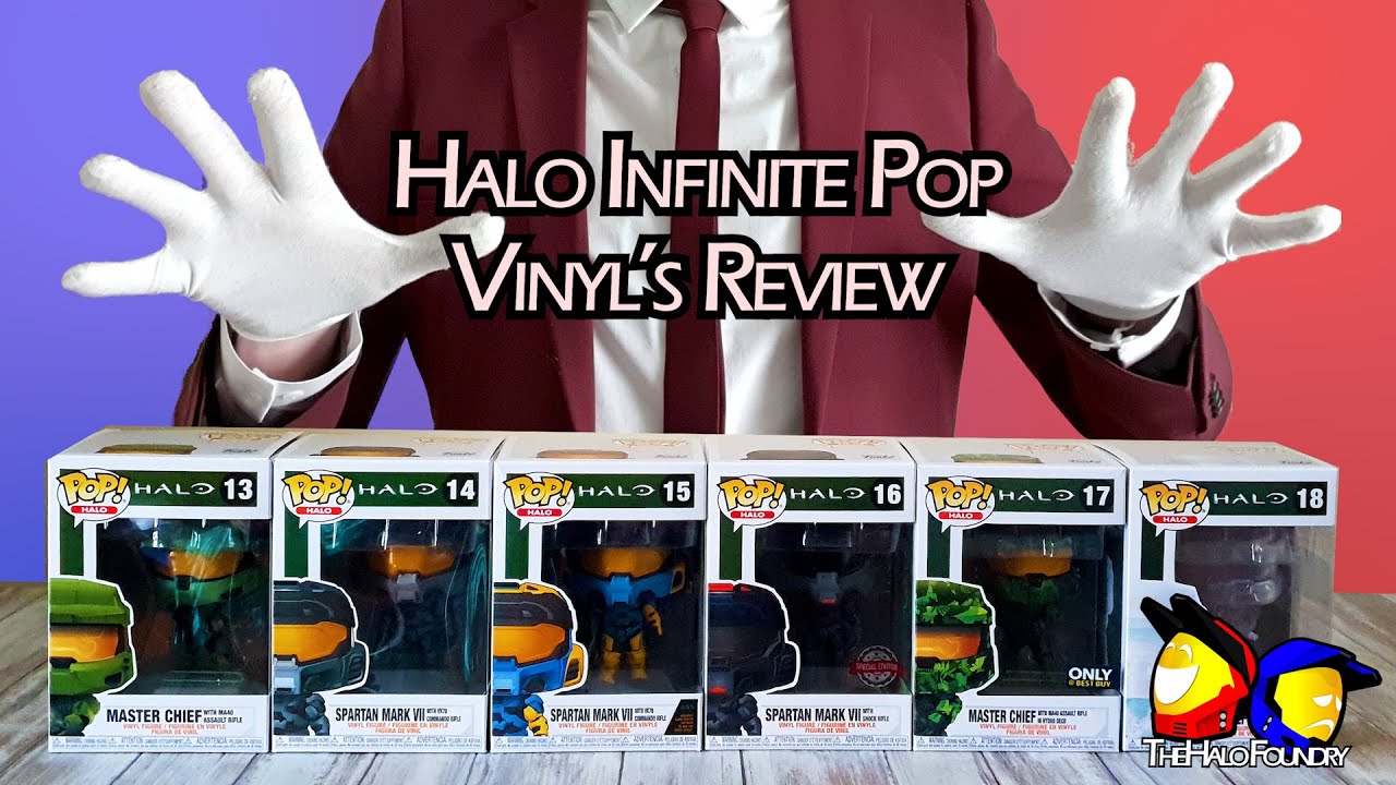 Reviewing the complete set of [Halo Infinite] Pop Vinyl's by Funko