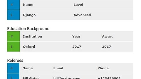 Build and Download Resume/CV In Django -  Part 2