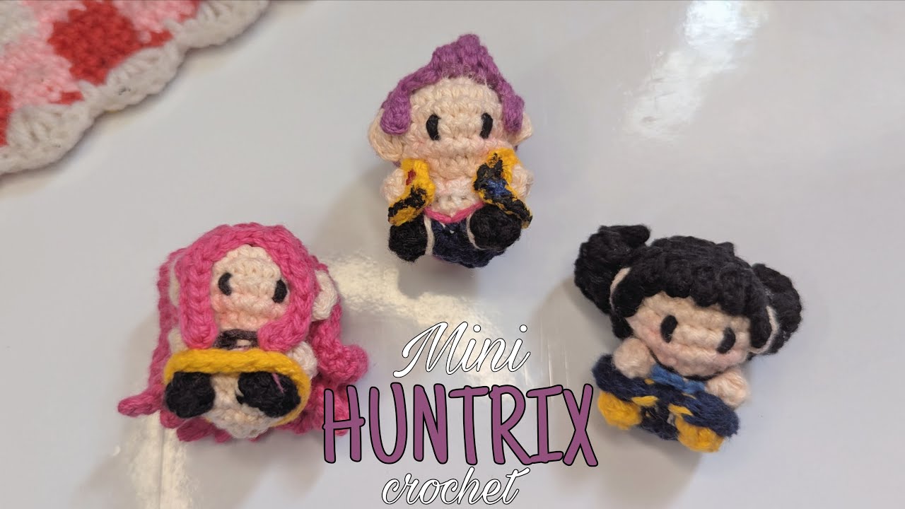 Mini Huntrix a crochet Keychain/ Kpop Demon Hunters/ (Sub. Ingles ...