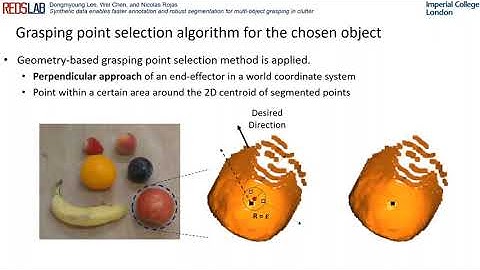 Synthetic data enables faster annotation and robust segmentation for multiobject grasping in clutter