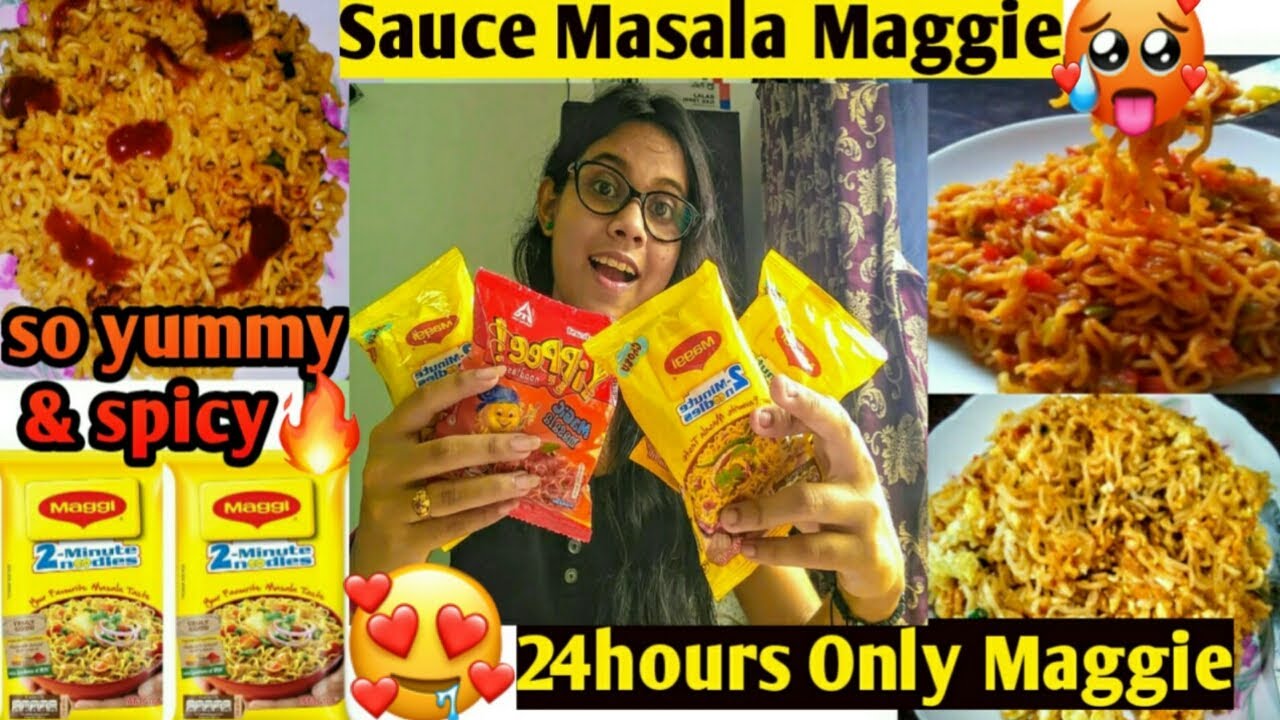 I Only Ate MAGGI For 24 HOURS Food Challenge 2 Minutes Viral Maggi 
