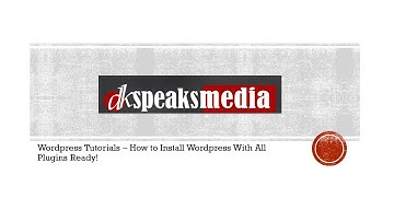 How to Install Wordpress With All Plugins?