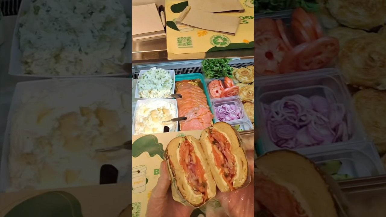 Best nova lox bagel. Nova lox near me. 1/4lb smoked salon bagel #novaloxbagel #bagel Broad Nosh Bagel Deli Catering NYC