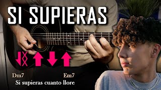 DannyLux ft. Eslabon Armado - Si Supieras | TUTORIAL GUITARRA PARA PRINCIPIANTES | ACORDES