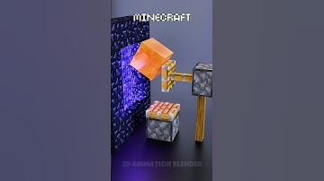 Minecraft Vs Real Life in the Nether 🔥🔥🔥#blender3d #3dart #3danimation #minecraft