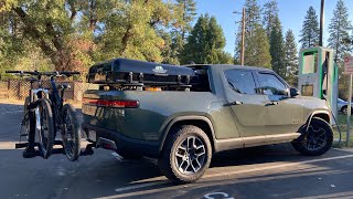 Rivian R1T Hitch-Mounted Bike Rack Solution: Tailgate Clearance with Hitch Extension