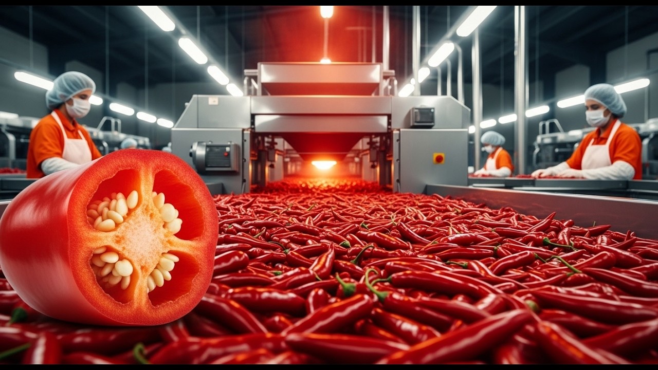 How Red Chili Is Made | Inside the Modern Factory Process (Full) - YouTube