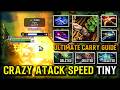 ULTIMATE CARRY GUIDE HARD ROCK TINY | DAEDALUS + MOON SHARD BUILD | CRAZY ATTACK SPEED 7.41c DOTA 2