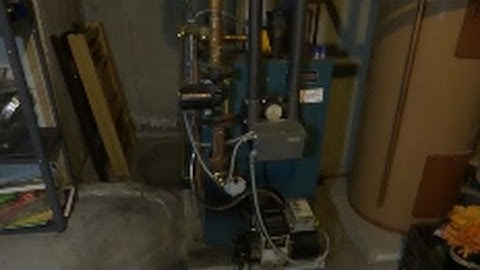 Burnham oil fired steel boiler annual service/ cleaning