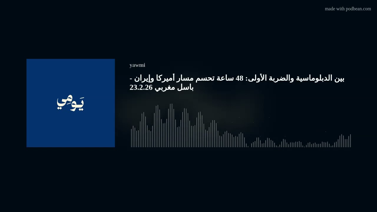 بين الدبلوماسية والضربة الأولى: 48 ساعة تحسم مسار أميركا وإيران - باسل مغربي 23.2.26