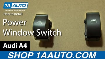 How to Replace Passenger Power Window Switch 05-08 Audi A4