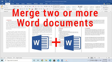How to merge Word Documents | Combine multiple Word files | MS Word⏩