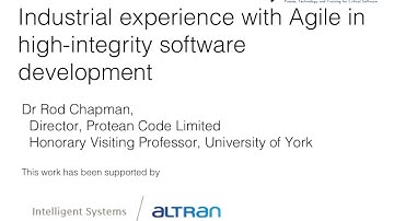 Agile in the High Integrity industry