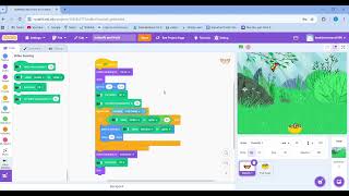 How to Make a Video Sensing Game in Scratch! 🦋🍎 #coding #scratch #video  # #gardening #games