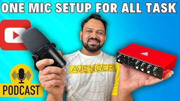 Audio Array Am C44 dynamic mic & Ai 04 Audio Interface | Best Mic for Youtube, Podcast & Streaming