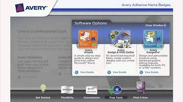 Avery Full Sheet Adhesive Name Badges Features Demo Video