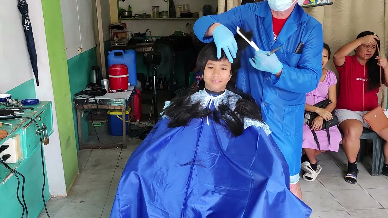 Girl's discipline hair cut NEW FULL VIDEO ✂️