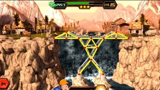 Level 15 | Bridge Construction Simulator | Walkthrough Solution | The Games