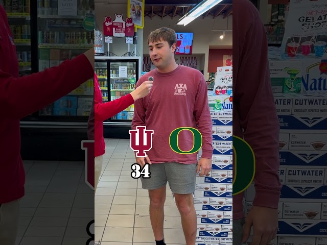 We asked people who’s winning the Peach Bowl? 🍑🏈