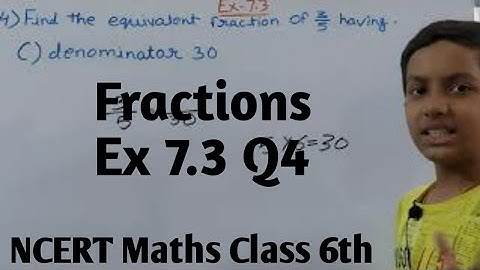 Q4 Ex 7.3 Fractions Chapter 7 NCERT Maths Class 6 | ncert solutions |