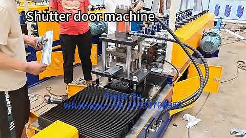 Rolling  shutter door profile roll forming machine