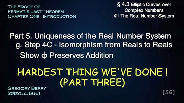 EXCLUSIVE! Uniqueness of Real Numbers - Step 4C The Isomorphism Preserves Addition #4.3.1.5g